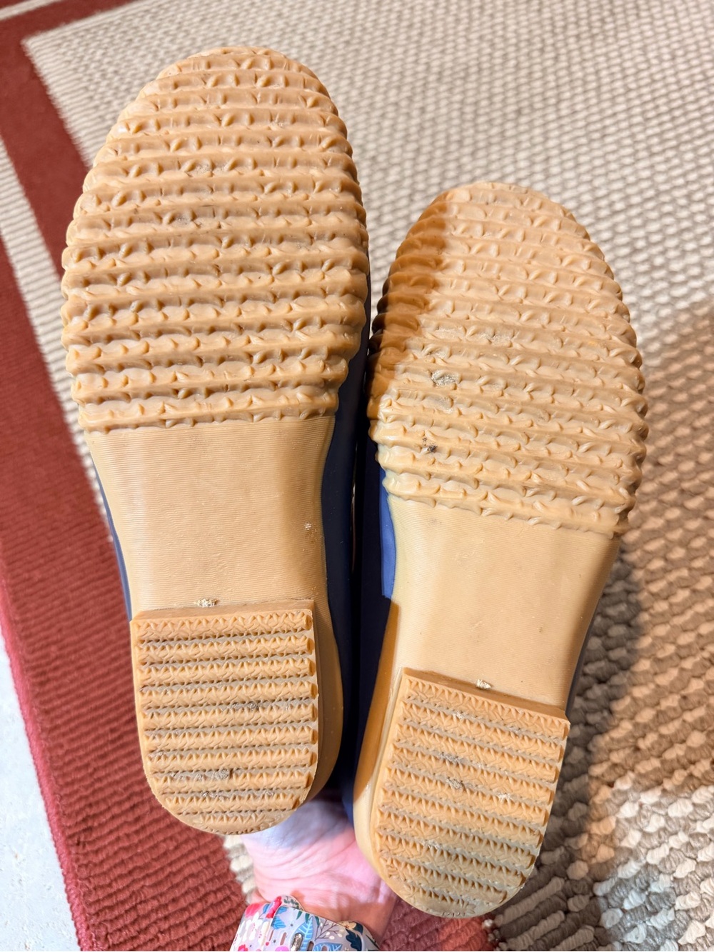JBU Navy and Brown Waterproof Duck Shoes - Picture 5 of 5